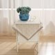 thumbnail image 5 of Nvzi Mantel cuadrado, mantel para mesita de noche, funda para mesa auxiliar, mantel para mesita de noche, mesa de té, mesa auxiliar, tocador, funda protectora para muebles (encaje hueco), 5 of 5