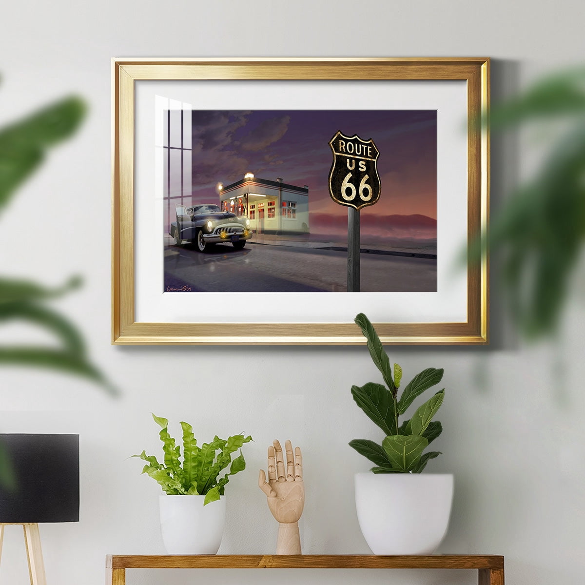 Route 66 Premium Framed Print - Ready to Hang