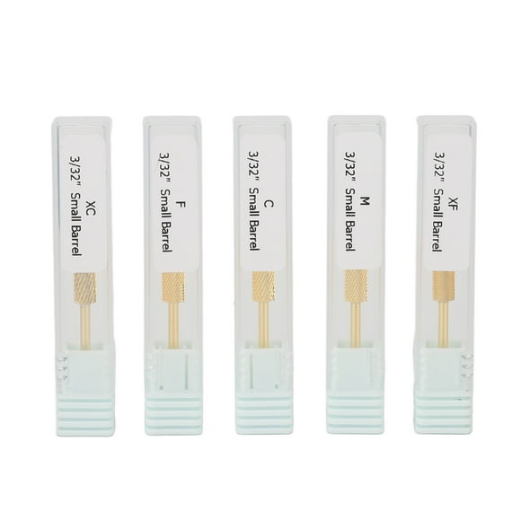 Nail Drill Barrel Bits,5PCS Nail Drill Small Nail Drill Bits Nail Tungsten Steel Drill Bits Sleek Aesthetic