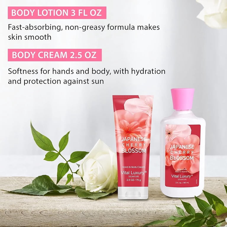 Vital Luxury Bath and Body Gift Set - Japanese Cherry Blossom