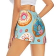 thumbnail image 3 of Fotbe Colorful Donut Womens High Waist Running Shorts Athletic Workout Quick Dry Shorts for Women with Pockets Gym Yoga Summer Shorts-XX-Large, 3 of 9