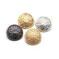 thumbnail image 2 of 30pcs 20mm Stylish Metal Buckle Hollow-out Button Handcraft Tools Down Button DIY Sewing Buttons for Decor Use (Black), 2 of 8