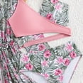 thumbnail image 5 of Ymyiu Girl Swimsuit Girls 3 Piece Bathing Suit Summer UPF 50+ Swimsuit with Shorts Beach Tankini Sets Size 7-8 Years (Pink,7-8 Years), 5 of 8