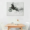 thumbnail image 2 of Orinice Motocross Wall Art Canvas Prints, Framed Motocross , Motocross Room Decor For Men Kids Teenagers, Motocross  Set For Bedroom Man Cave, Motocross Wall Decor, Motocross 20x16in, 2 of 6