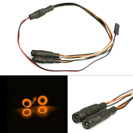 

Younar 5mm 2Leds Light Angel Demon Eyes LED Headlight Bulb for 1/10 RC Car