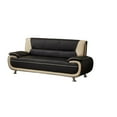thumbnail image 6 of Kingway Furniture Lilian Faux Leather Livingroom Sofa in BlackBeige, 6 of 6