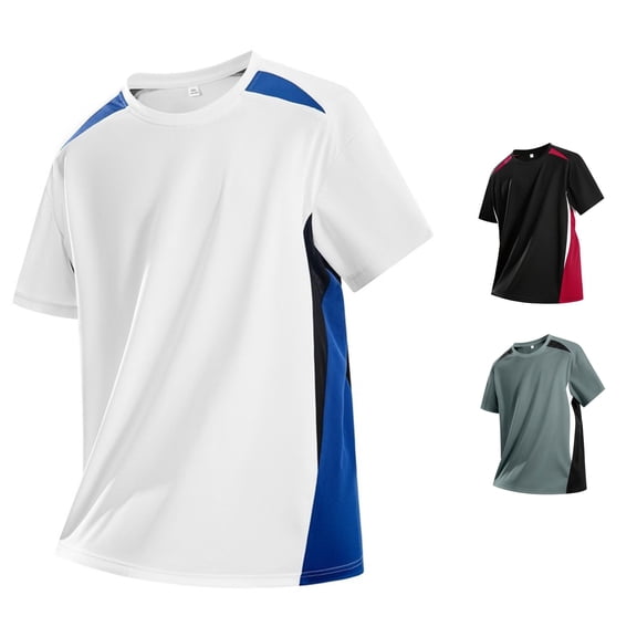 Gunia Cooling Shirts Mens Workout Gym Shirts Quick Dry Moisture Wicking Summer Mesh Loose Fitting Breathable Short Sleeved Tees For Running Athletic Sport Tops Men'S Shirts White 4Xl