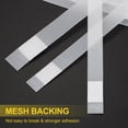 thumbnail image 3 of 12x285mm Thermal Binding Strips, 50PCS Glue Strips Tape Hot Melt Adhesive with Mesh Backing for Book Binding Repair Albums Pictures Files Crafts A4 Letter Size, White, 3 of 6