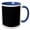 Blue/White, variant on 3drose, Geometrical Dot Pattern Background - Vector Graphic, 11oz Two-tone Red Mug