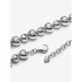 thumbnail image 3 of Pandora Pulsera con Corazones de Halo en Plata de Ley (7,9 Pulgadas), 3 of 6