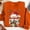 Orange, variant on Snorda Sweatshirt for Women Graphic Christmas Sweatshirt Long Sleeve Crewneck Tops Womens Casual Loose Comfy Pullover Hoodies for Daily Wear Outdoors Looks