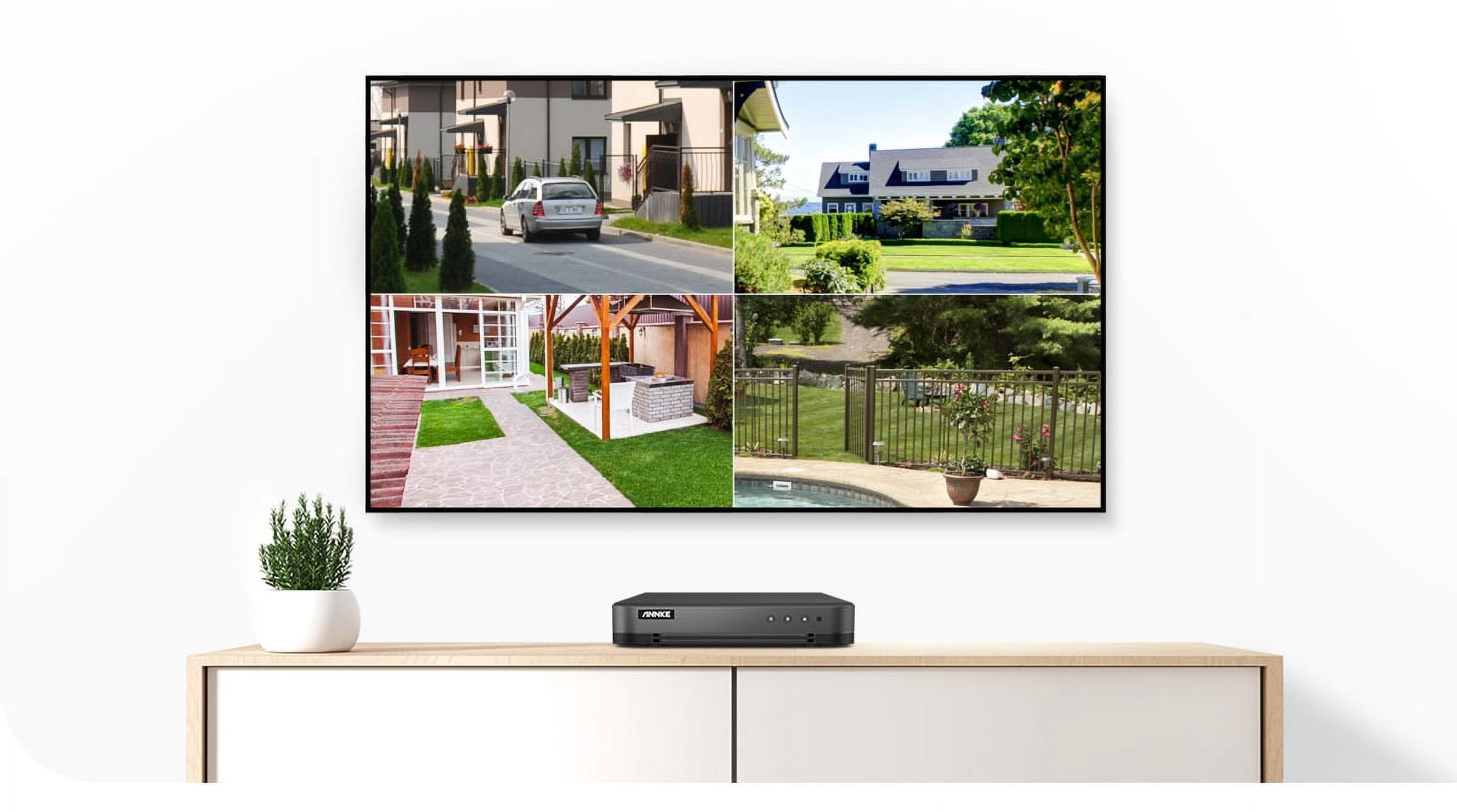 ANNKE Wired 1080P Home Security Camera System, 16-Channel DVR, 12 Weatherproof Cameras, IR Night Vision, 2TB HDD