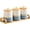 Blue Ceramic Canisters, variant on Ceramic Canisters Set with Airtight Lids, 22oz Coffee Canisters Sets for the Kitchen, Large Jars for Flour, Sugar, Pasta, Coffee, Cookies, Tea - Set of 3 - Blue and White