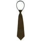 thumbnail image 1 of Pre-atado Color sólido Formal Casual Novio Corbatas con cremallera Corbata ajustable con cremallera para hombres marrón One Size, 1 of 6
