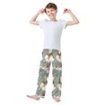 thumbnail image 2 of FORMRS Boys Pajama Pants with Pockets Size 9-10Y Kids Lounge Sleep Bottoms, Winter Goose Scarves, 2 of 8