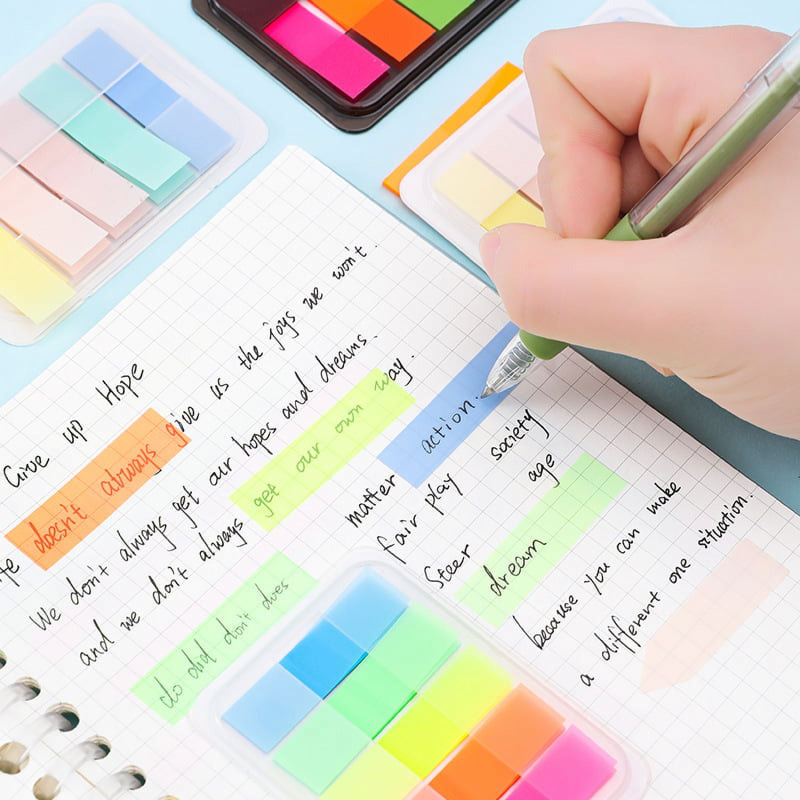 Buy 750 Pcs Transparent Sticky Notes Clear Sticky Notes Translucent Sticky Notes See Through Sticky Notes Invisible Sticky Notes Tabs Self Stick Note Pads