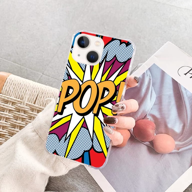 Pop Art Case Compatible with iPhone 13,Aesthetic Art Design TPU Bumper  Bumper Cover Case - Walmart.com