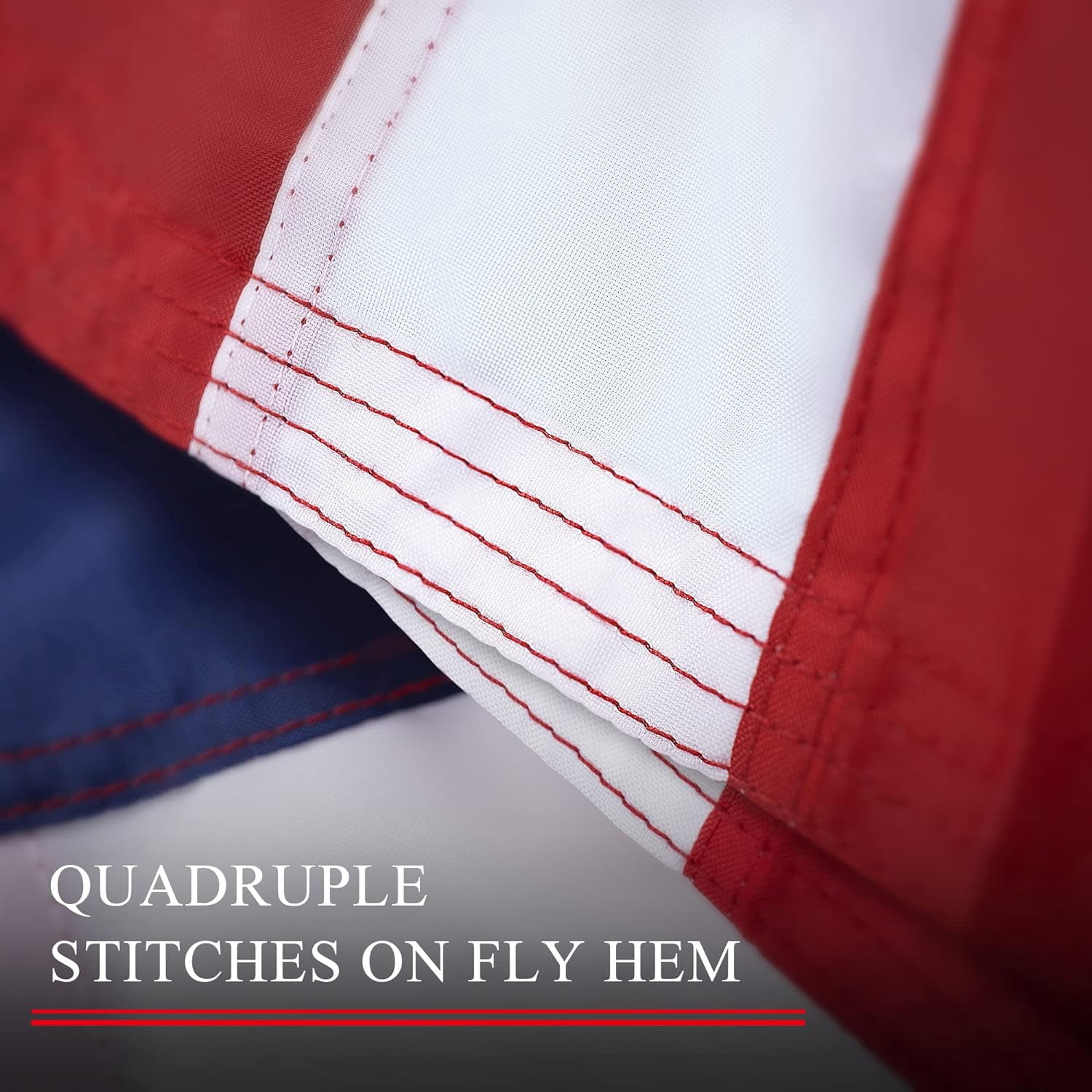 American Flag 5x8 ft, US Flags for Outside, Durable Nylon with Luxury Embroidered Stars Sewn Stripes Brass Grommets