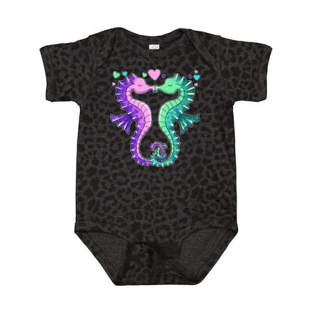 

Inktastic Seahorses Kissing with Hearts Gift Baby Boy or Baby Girl Bodysuit