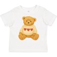 thumbnail image 3 of Inktastic Adorable Vintage Bear Sweater with Hearts Boys or Girls Toddler T-Shirt, 3 of 5