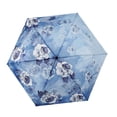 thumbnail image 1 of Paraguas plegable Yinane 6 varillas Ligero compacto para viaje Azul, 1 of 8