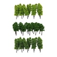 thumbnail image 1 of 60x Modelo Plástico Pintado Del árbol Juega El Accesorio Del Edificio Del Paisaje Del Ferrocarril Del Tren, 1 of 9