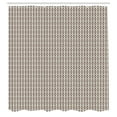 thumbnail image 3 of Ambesonne Abstract Shower Curtain, Nested Rhombus, 69"Wx75"L, Eggshell and Seal Brown, 3 of 5