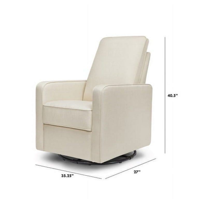 DaVinci Casey Pillowback Swivel Glider in Natural Oat Walmart