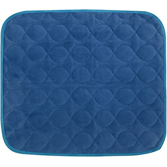 Platinum Care Pads Velours Opulence Premium Confort Coussin de Chaise/sous-Tapis Lavable Taille - 18X24 (Bleu)