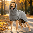 thumbnail image 6 of Warm Winter Fleece Dog Turtleneck Coat, Cozy Adjustable Pet Jacket Vest for Indoor Outdoor Use, Outfit for Large XL to XXXXXL Dogs, 6 of 6
