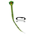 thumbnail image 3 of Cometa de serpiente, cometa enorme de una sola línea, fácil de volar, juego familiar, cometa voladora de serpiente, cometa deportiva para actividades 8m con línea negra, 3 of 8