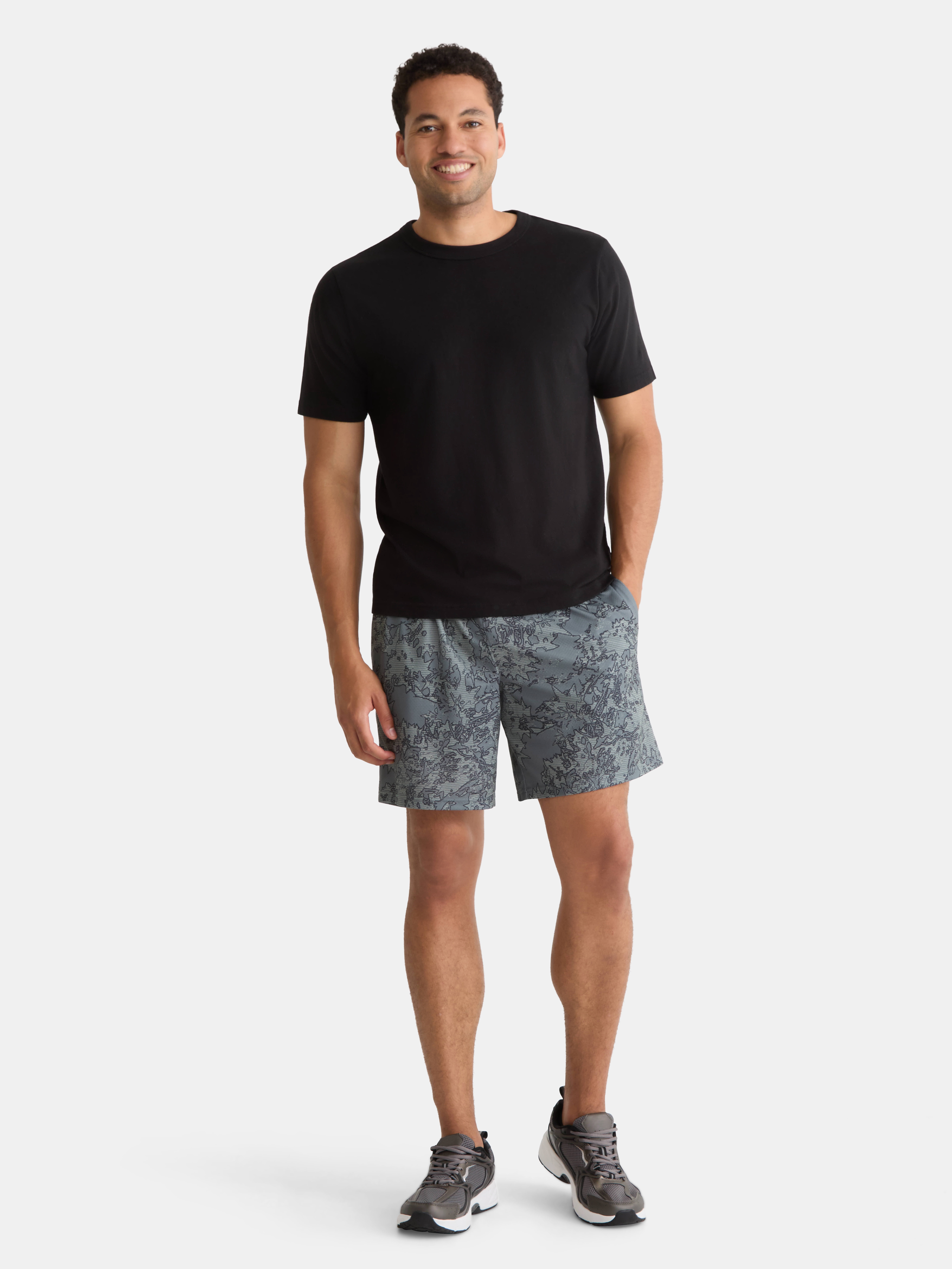 Athletic Works Men's and Big Men's Mesh Shorts, 7" Inseam, Sizes S-5XL