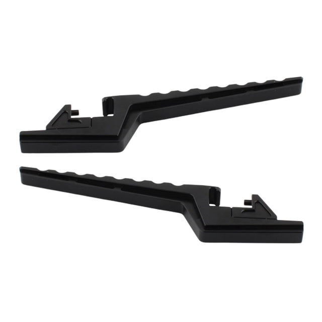 2 piezas de reposapiés universales para pasajeros, soporte de montaje de pedales, piezas modificadas hechas de Negro