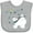 AC-Heather Grey, variant on Inktastic Christmas Polar Bear and Cub with a star Boys or Girls Baby Bib