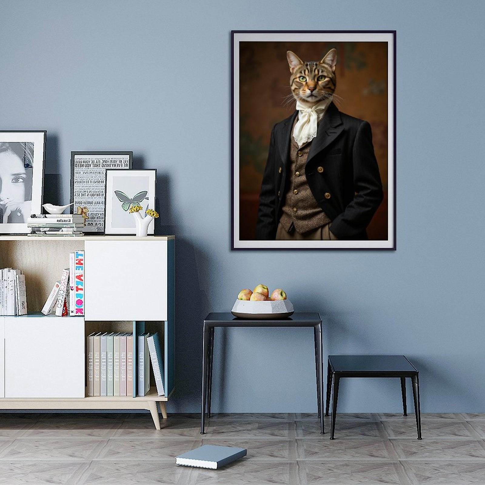 Diamond Art Kit for Adults, Regal Cat Victorian Attire Portrait Diamond Painting for Adults Beginners, DIY Diamond Art Painting Kits, 5D Diamond Painting Crafts for Home Decor 12x16 Frameless
