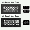 thumbnail image 6 of Achtek Air Supply Vent 6"x 9" Duct Opening (Overall 7-1/2" x 10-3/4") Solid Cast Aluminum Register Cover | Powder Coated, 6 of 12