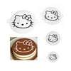 Cake Decorating Supplies Hello Kitty Cake Decorations Stencil Molds Cute Birthday Cake Stencils Decorating Anime Wedding Cake Topper Cute Cat Cake Decorating Tools Graduation Cake Decorating Set of 4