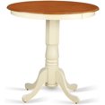 thumbnail image 5 of East West Furniture EDT-BLK-TP Eden Counter Height Table - a Round Dining Table Top with Pedestal Base, 30x30 Inch, Black & Cherry, 5 of 8