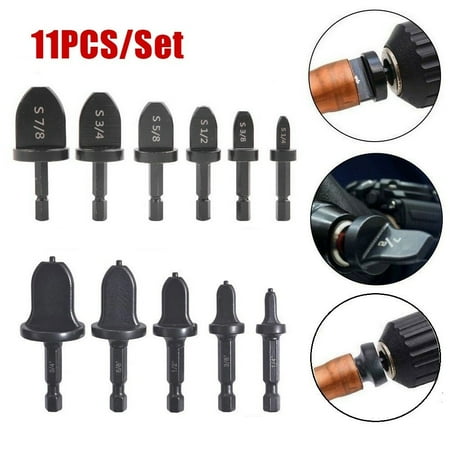 

LIKEM 11Pcs Air Conditioner Copper Tube Expander Swaging Tool Drill Bit Flaring Tool