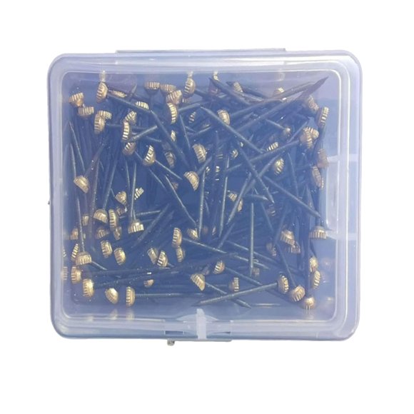 60 copper photo frame nails box round head sturdy durable universal for frames installation without damage
