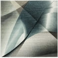 thumbnail image 3 of SAFAVIEH Hollywood Celandine Abstract Area Rug, Grey/Teal, 4' x 4' Square, 3 of 3