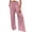 Pink #073, variant on Linen Palazzo Pants for Women High Waist Tummy Control Wide Leg Pant Summer Flowy Loose Pull On Lounge Trousers 2026, M