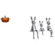 thumbnail image 1 of Plato De Dulces De Vidrio Con Forma De Calabaza Con Tapa Y Figura De Familia De Conejos, Tarro De Galletas, Tazón Naranja Para Servir, Adorno De Centro De Mesa, Escultura De Animal Para, 1 of 8