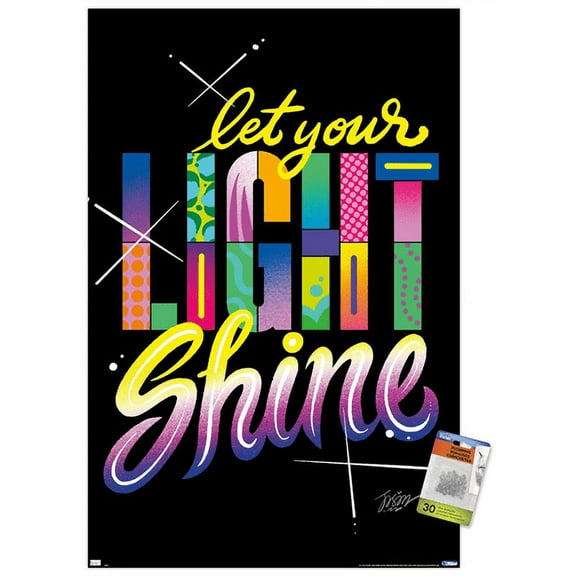 Jason Naylor - Let Your Light Shine Wall Poster with Push Pins, 22.375" x 34"