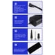 thumbnail image 3 of Compresor De Aire Portátil, Inflador De Neumáticos Inalámbrico USB Apagado Automático 150PSI 6000mAh Con Manómetro Para Coche, 3 of 7