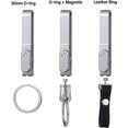 thumbnail image 2 of Titanium Alloy Magnetic Keychain - Anti-Lost Quick-Release Key Ring, Belt Clip for Keys, Security Metal Keychain Holder, 2 of 10