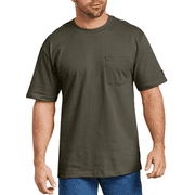 Genuine Dickies Men's and Big Men's Short Sleeve Heavy Weight Pocket T-Shirt, 2 Pack