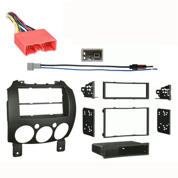 Fits Mazda Mazda2 2011-2014 Multi DIN Stereo Harness Radio Install Dash Kit