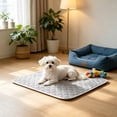 thumbnail image 4 of Cooling Pet Pad for Dogs & Cats with Non-Slide Portable Bottom, Washable Ice Mat & Breathable Design, Suitable for Crate Sofa Floor Travel, 17.7x13.8in by MPOISVA, 4 of 6