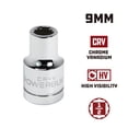 thumbnail image 2 of Powerbuilt 1/2 Inch Drive x 9 MM 12 Point Shallow Socket - 641764, 2 of 5
